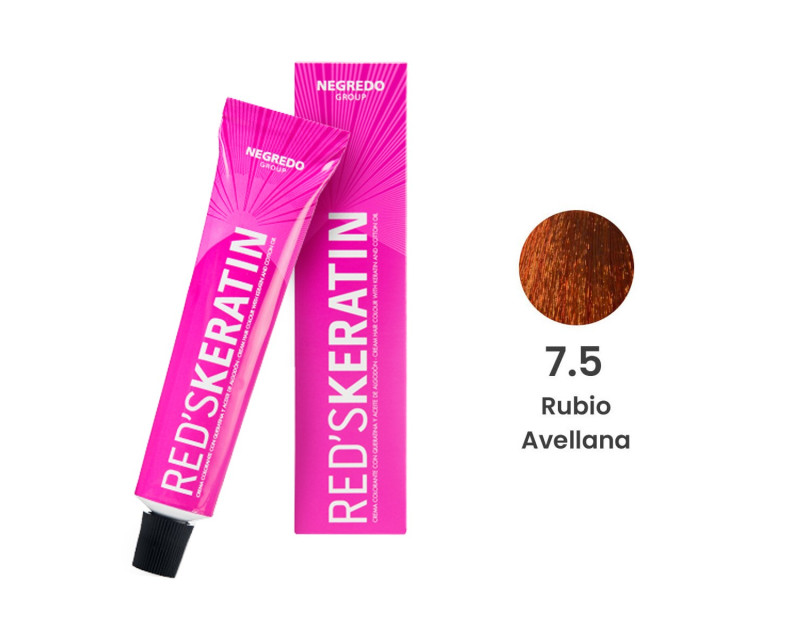 Tinte con queratina RED'S KERATIN 60ml 7.5