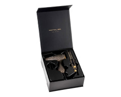 Kit Corioliss Plancha de Pelo C-Trip Gold Leopard + Secador Flow Travel